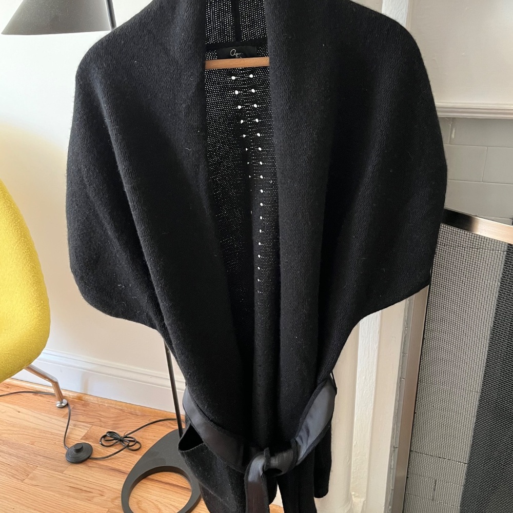 Women’s Wool Cashmere Sleeveless Wrap Vest Kimono – Size S - Picture 4 of 13